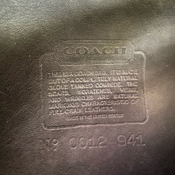 Vintage Coach Black Leather Convertible Clutch No Strap - Picture 9 of 10